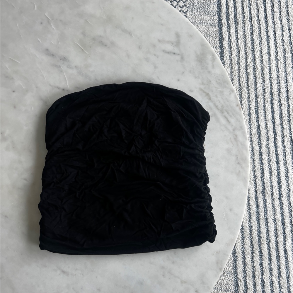 Target - Black Ruched Tube Top